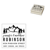 Rustikale Rücksendeadresse Gummistempel (Stempel)