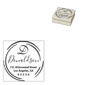 Rustikale Rücksendeadresse Gummistempel (Stempel)