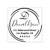 Rustikale Rücksendeadresse Gummistempel (Prägung)