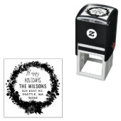 Rustikale Rücksendeadresse Kiefernwald Permastempel (Beispiel)