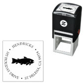 Rustikale Rücksendeadresse Permastempel (Beispiel)