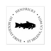 Rustikale Rücksendeadresse Permastempel (Design)