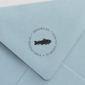 Rustikale Rücksendeadresse Permastempel