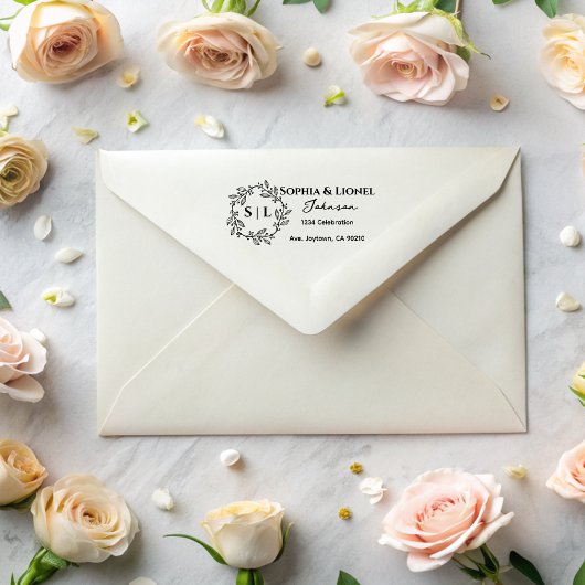 Rustikale Rücksendeadresse Permastempel