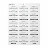 Rustikale Rücksendeadresse Pine Tree Hochzeit (Vorne)