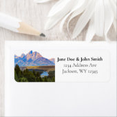 Rustikale Rücksendeadressen-Aufkleber (Insitu)