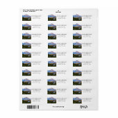 Rustikale Rücksendeadressen-Aufkleber (Vorne)