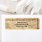 Rustikale Rücksendeadressen-Aufkleber (Insitu)