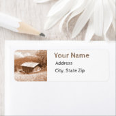 Rustikale Rücksendeadressen-Aufkleber (Insitu)