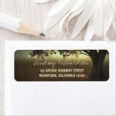 rustikale Rücksendeadressen-Aufkleber (Insitu)