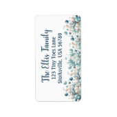 Rustikale Rücksendeadressen-Aufkleber Adressaufkleber (Vorne)