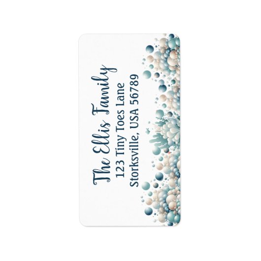 Rustikale Rücksendeadressen-Aufkleber Adressaufkleber (Vorne)