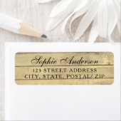 Rustikale Rücksendeadressen-Aufkleber für Hochzeit (Insitu)