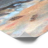 Rustikale Ruderboote direkt am Meer Poster (Ecke)