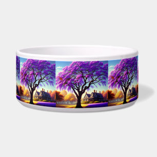 **"Rustikale Ruhe: Die Lila Jacaranda Embrace Napf
