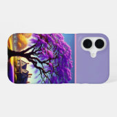 **"Rustikale Ruhe: Die Umarmung der violetten Jaca iPhone 16 Hülle (Rückseite (Horizontal))