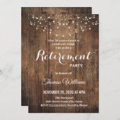 Rustikale Ruhestandseinladung (Vorne/Hinten)