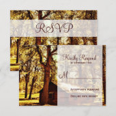 Rustikale Rundholzhütte Holz Hochzeitskarten RSVP Karte (Vorne/Hinten)