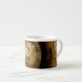 Rustikale Rundholzrolle Espressotasse (Vorderseite Rechts)