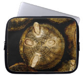 Rustikale Rundholzrolle Laptopschutzhülle (Vorderseite)