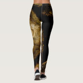 Rustikale Rundholzrolle Leggings (Rückseite)