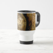 Rustikale Rundholzrolle Reisebecher (VorderseiteRechts)