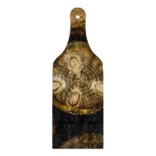 Rustikale Rundholzrolle Schneidebrett