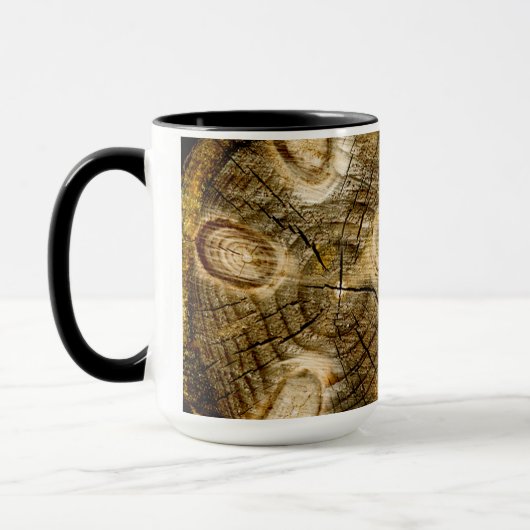 Rustikale Rundholzrolle Tasse (Links)