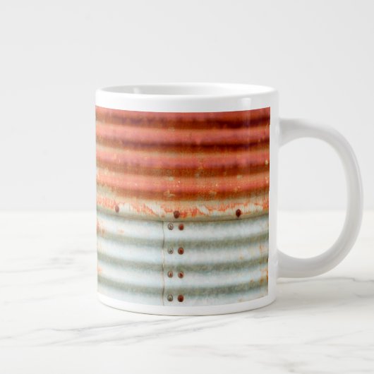 Rustikale Rusty Grain Bin Sicken Jumbo-Tasse (Rechts)