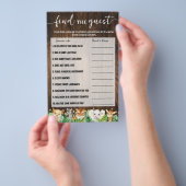 Rustikale Safari Erleben Sie die Baby Shower Game  Flyer (Handgriff)