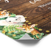 Rustikale Safari-Tiere Geschenk & Karten Kinderdus Poster (Ecke)