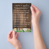 Rustikale Safari über oder unter Babyduschkarte Flyer (Handgriff)