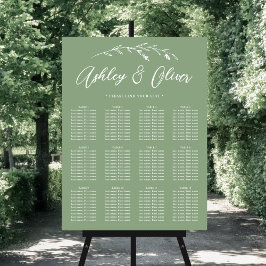 Rustikale Sage Green Wildblume Hochzeitstabelle