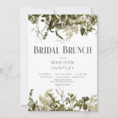 Rustikale Sage Greenerity Rahmen Bridal Brunch Einladung (Vorderseite)