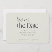 Rustikale Sage Taupe floral Boho Hochzeit Custom Save The Date (Vorderseite)