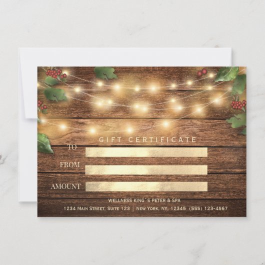 Rustikale Saisonlandschaft - Firmenmistletouren (Rückseite)