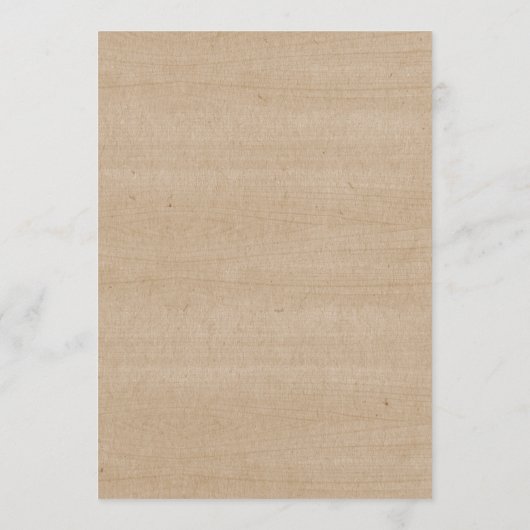 Rustikale Saitenleuchten machen wir Einladungskart Programm (Rückseite)