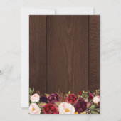 Rustikale Saitenlichter - Einladung zur Hochzeit (Rückseite)