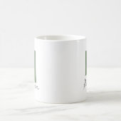 Rustikale Salbeigrüne Monogramm Buchstabe M Person Kaffeetasse (Mittel)