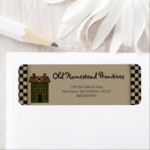 Rustikale Saltbox House Individuelle Rücksendeadre (Insitu)