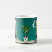 Rustikale San Miguel de Allende Braun Grüne Dove D Kaffeetasse (Mittel)