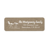 Rustikale Sandpferde & Imitate Burlap (Vorne)