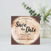 Rustikale Save-the-Date-Hochzeit auf gedruckter Ho (Stehend Vorderseite)