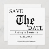 Rustikale Save the Date Hochzeitkarte (Vorne/Hinten)