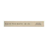Rustikale Save-The-Date-Hochzeits-Etiketten (Person)