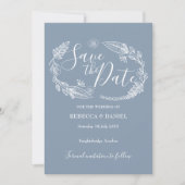 Rustikale Save the Date-Karte Date (Vorderseite)