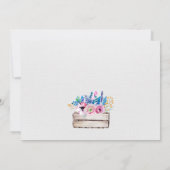 Rustikale Save the Date-Karte Date (Rückseite)