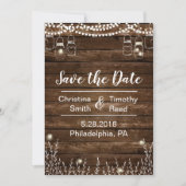 Rustikale Save the Date-Karte für Hochzeiten Save The Date (Vorderseite)