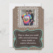 Rustikale Save the Date-Karte, zwei Brillen Save The Date (Rückseite)