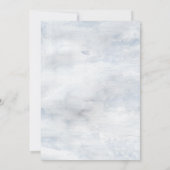 rustikale Schablone botanische Save the Date Einla Einladung (Rückseite)